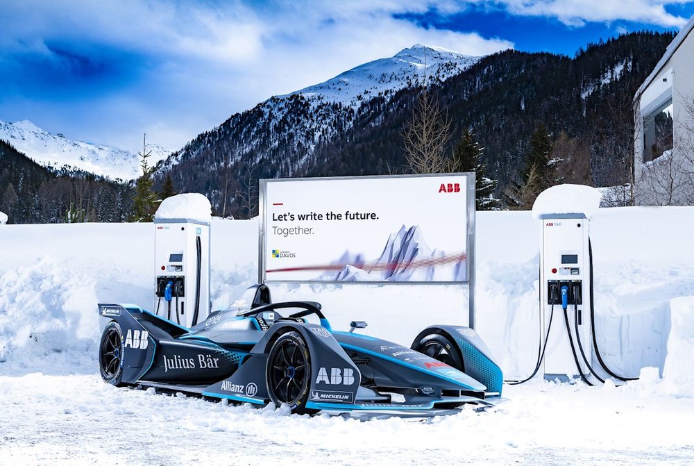 Großer Bahnhof für die ABB Formel E in Davos